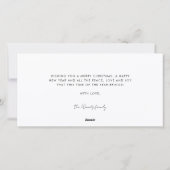 ミニマモダンリストメリーすべて4 Photo Collage シーズンカード (裏面)