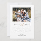 ミニマモダンリストメリーで明るいArch写真 シーズンカード (裏面)