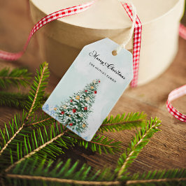 ミニマモダンリストメリークリスマスギフトラベル ギフトタグ