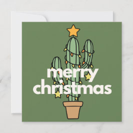 ミニマモダンリストメリーサボスクリスマスカード