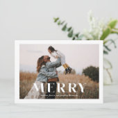 ミニマモダンリストメリーホリデーの写真カード シーズンカード (スタンド正面)