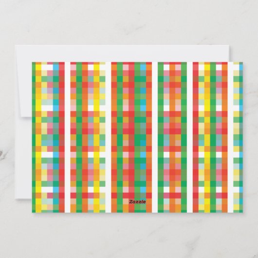 ミニマモダンリストメリーワンフォトクリスマス シーズンカード (裏面)