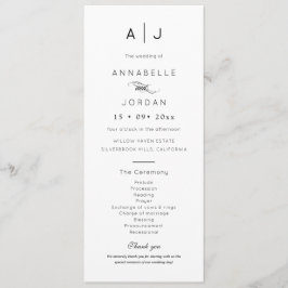 ミニマモダンリストモノグラムのタイムレス結婚ズ プログラム