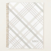 ミニマモダンリストモノグラムイニシャルプエレガントライド プランナー手帳 (正面)