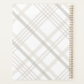 ミニマモダンリストモノグラムイニシャルプエレガントライド プランナー手帳 (裏面)