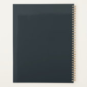 ミニマモダンリストモノグラムカスタムグレー プランナー手帳 (裏面)