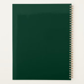 ミニマモダンリストモノグラムカスタム緑 プランナー手帳 (裏面)