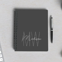 ミニマモダンリストモノグラムグレー