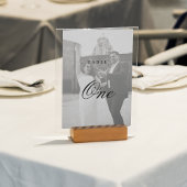 ミニマモダンリストモノグラム結婚ズ テーブルナンバー