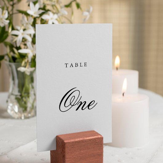 ミニマモダンリストモノグラム結婚ズ テーブルナンバー