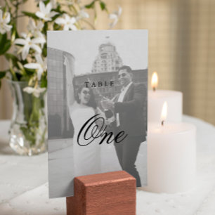 ミニマモダンリストモノグラム結婚ズ テーブルナンバー