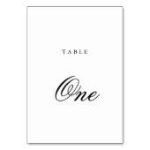 ミニマモダンリストモノグラム結婚ズ テーブルナンバー (正面)