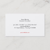 ミニマモダンリストモノグラム金ゴールドとブラック 名刺 (裏面)