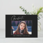 ミニマモダンリストユニークインクスクリプト3 Photo Grad 案内状 (スタンド正面)
