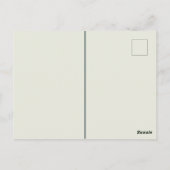 ミニマモダンリストユーカリ写真リースデザイン ポストカード (裏面)