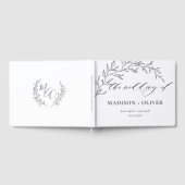 ミニマモダンリストラインローレル植物学結婚校 ゲストブック (全面)