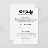 ミニマモダンリストレトロカジュアル詳細 エンクロージャーカード (正面/裏面)