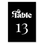 ミニマモダンリストレトロブ結婚ラック テーブルナンバー (正面)