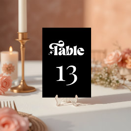 ミニマモダンリストレトロブ結婚ラック テーブルナンバー