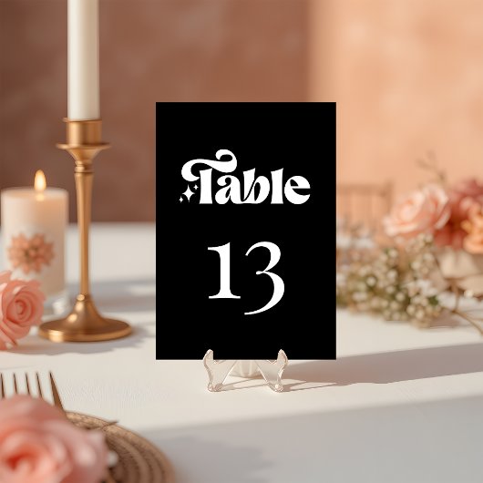 ミニマモダンリストレトロブ結婚ラック テーブルナンバー