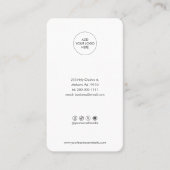 ミニマモダンリストロイヤリティ 名刺 (正面)