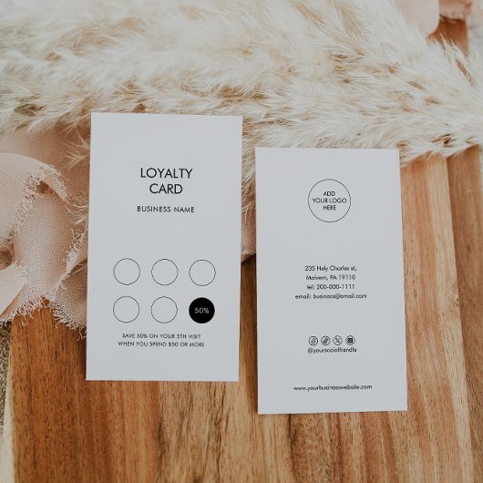 ミニマモダンリストロイヤリティ 名刺