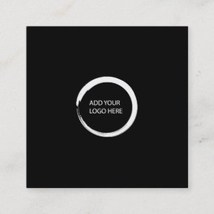 ミニマモダンリストロゴシンプルプロフェッショナル   スクエア名刺