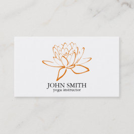 ミニマモダンリストロータスヨガインストラクター 名刺