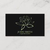 ミニマモダンリストロータスヨガインストラクター 名刺 (正面)