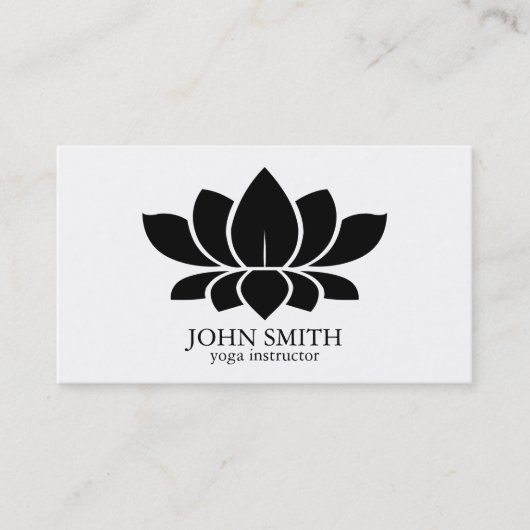 ミニマモダンリストロータスヨガインストラクター 名刺 (正面)