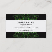 ミニマモダンリストロータスヨガインストラクター 名刺 (裏面)