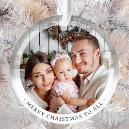 ミニマモダンリスト両面2枚フォトカスタム オーナメント