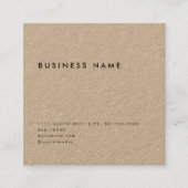 ミニマモダンリスト事業の複数の日付kraft 予約カード (正面)