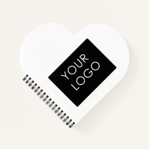 ミニマモダンリスト会社のロゴホワイト ノートブック