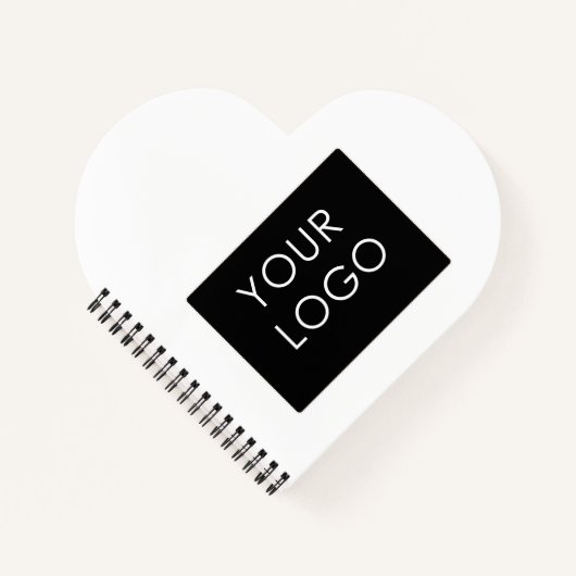 ミニマモダンリスト会社のロゴホワイト ノートブック (正面)