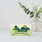 ミニマモダンリスト低木造園サービス 名刺 (スタンド正面)