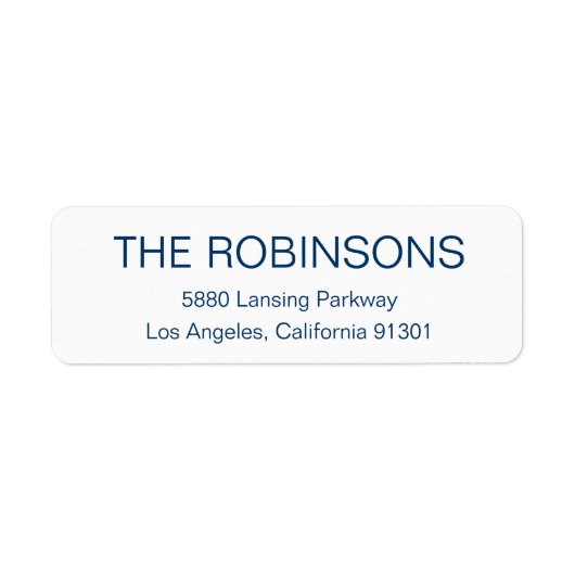 ミニマモダンリスト住所 シール (正面)