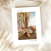 ミニマモダンリスト写真たった今結婚しましたの展開 案内ポストカード