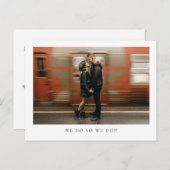 ミニマモダンリスト写真の展開 案内ポストカード (正面/裏面)