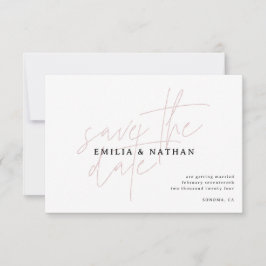 ミニマモダンリスト写真の日付の保存 セーブザデート