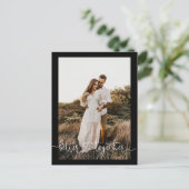 ミニマモダンリスト写真の日付の保存 案内ポストカード (スタンド正面)