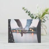 ミニマモダンリスト写真の日付の保存 案内状 (スタンド正面)