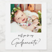 ミニマモダンリスト写真のGodparents提案 ワインラベル (シングルラベル)