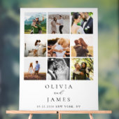 ミニマモダンリスト写真ギャラリ結婚ー アクリルサイン (ニュートラル)