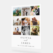 ミニマモダンリスト写真ギャラリ結婚ー アクリルサイン (傾斜)