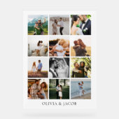 ミニマモダンリスト写真ギャラリ結婚ー アクリルサイン (正面)