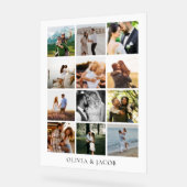 ミニマモダンリスト写真ギャラリ結婚ー アクリルサイン (傾斜)