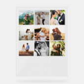 ミニマモダンリスト写真ギャラリ結婚ー アクリルサイン (正面)