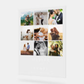ミニマモダンリスト写真ギャラリ結婚ー アクリルサイン (傾斜)