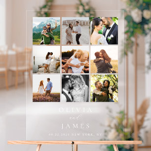 ミニマモダンリスト写真ギャラリ結婚ー アクリルサイン